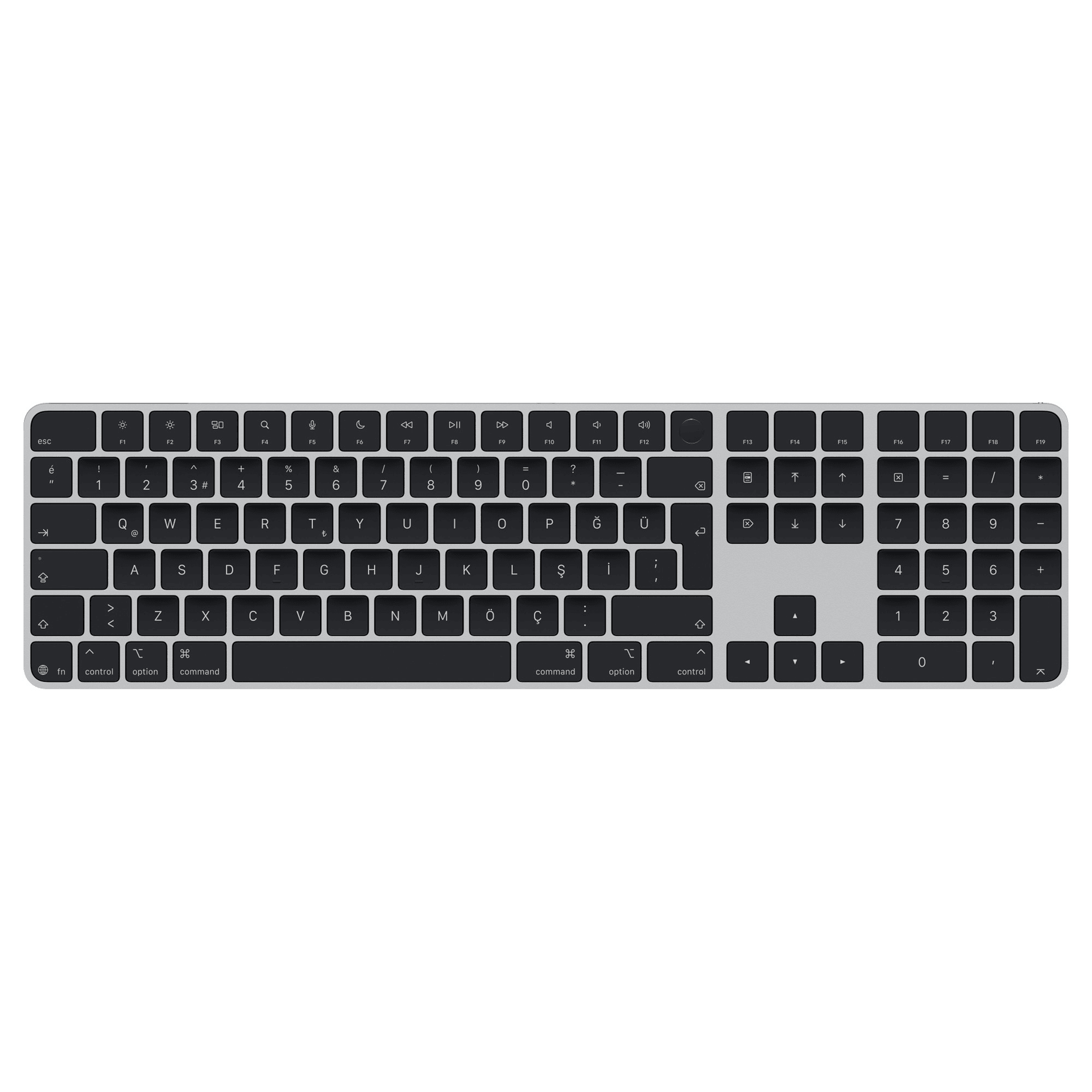 Apple Magic Keyboard Touch ID ve Sayısal Tuş Takımlı - Siyah