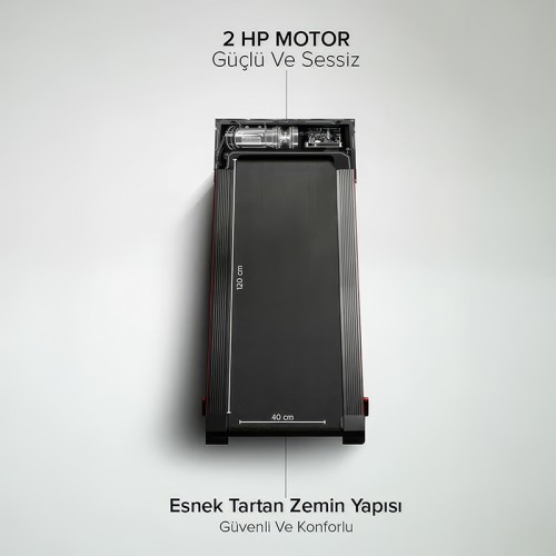 Proforce Lento Masajlı ve Katlanabilir Akıllı Koşu Bandı