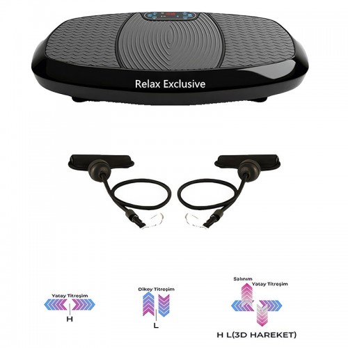 Relax Exclusive 3D Vibration Plate Hoparlörlü Titreşimli Spor Fitness Egzersiz Aleti Cihazı