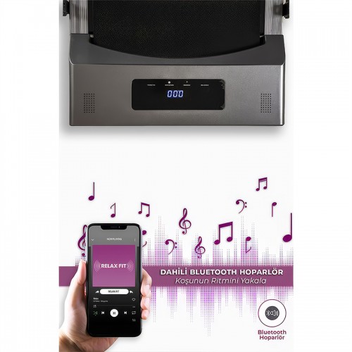 Relax Uzaktan Kumandalı Portatif Yürüme ve Koşu Bandı